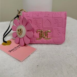 Juicy Couture Card Holder with Flower Charm